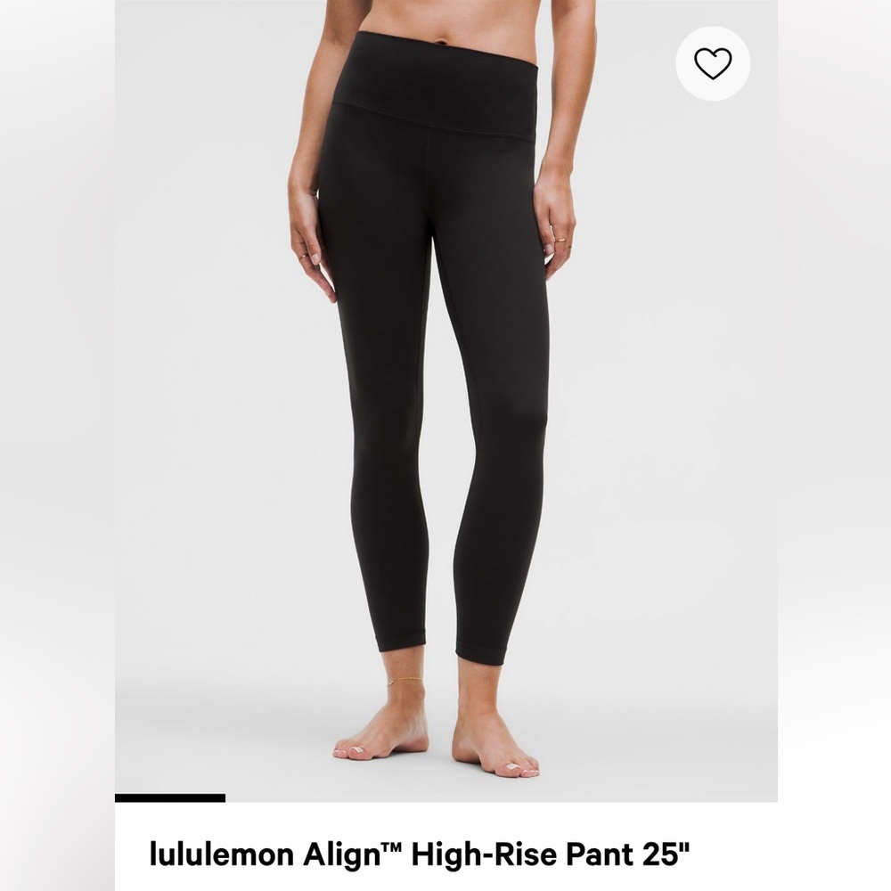 Lululemon Align High Rise 25” in black and grey camo print